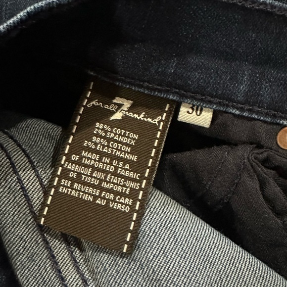7 For All Mankind Indigo Skinny Jeans - Picture 8 of 12